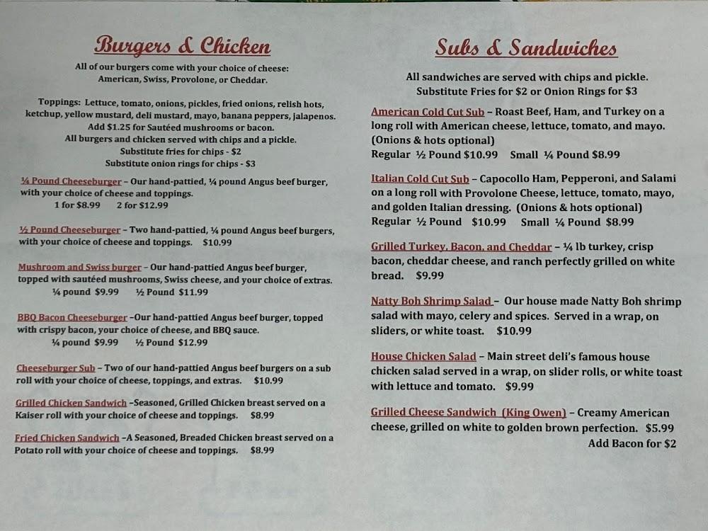 County Line...AKA The 20 1/2 Mile House Carryout Menu Back